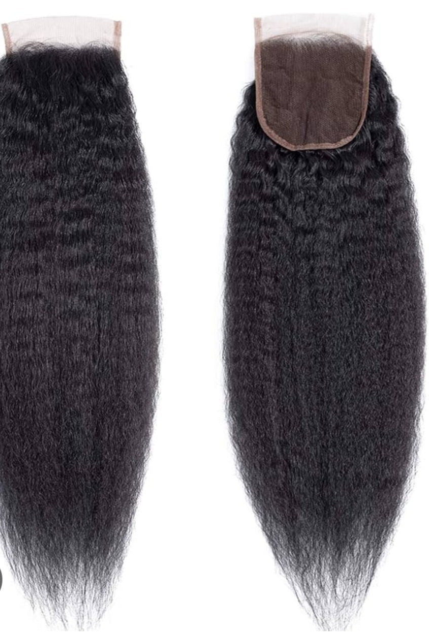 Closure kinky straight